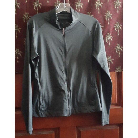 Nike Golf Dri-Fit Jacket Full Zip Gray Embroidered Logo S Activewear - Picture 2 of 11